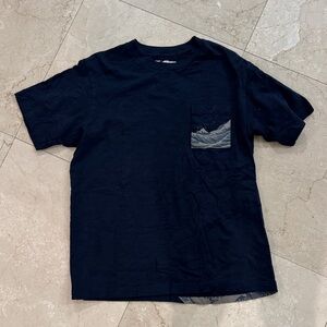 Uniqlo Japan Navy Graphic Pocket T-Shirt- Large